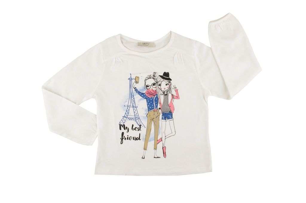 Блуза момиче дълъг ръкав