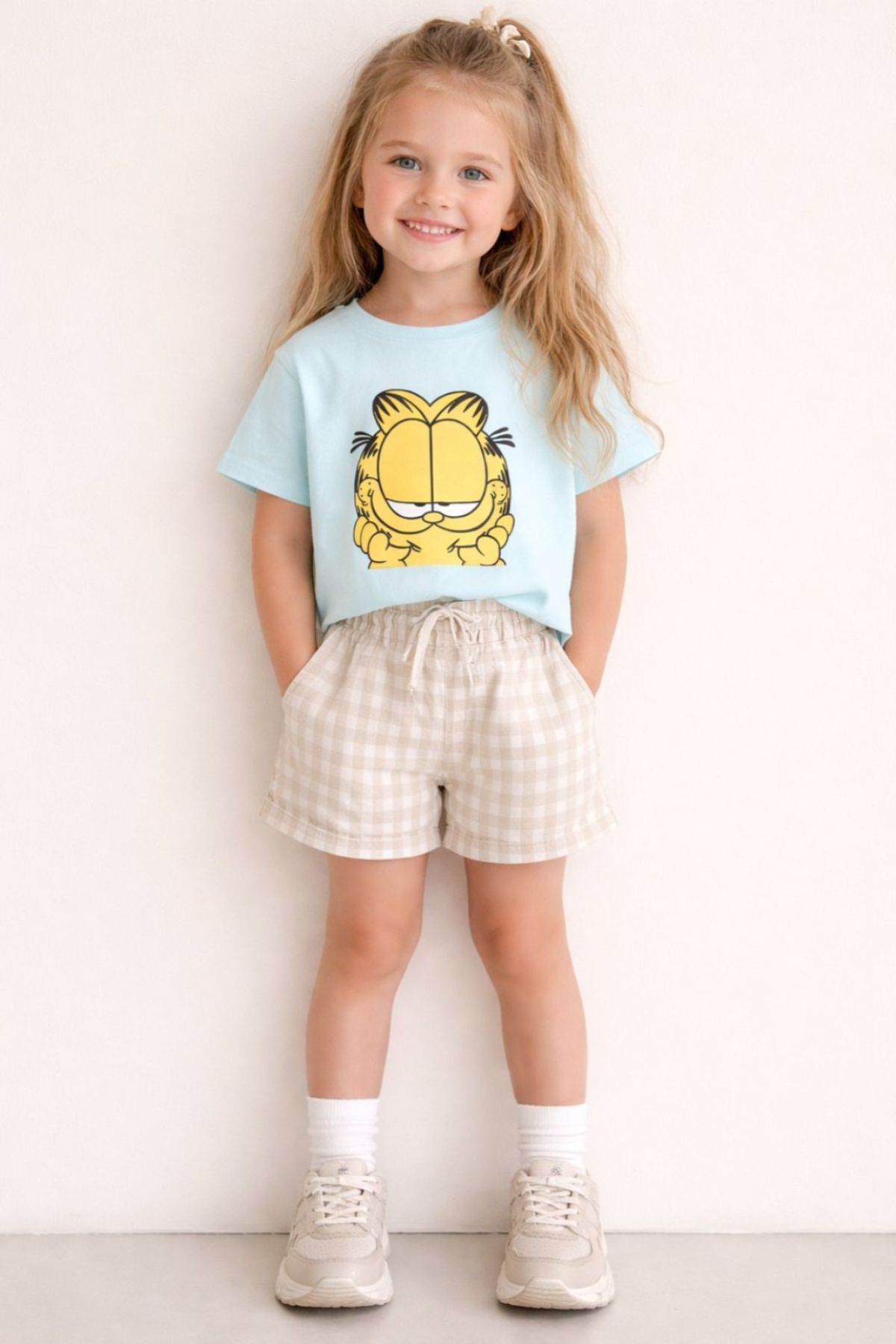 Детска тениска, син цвят