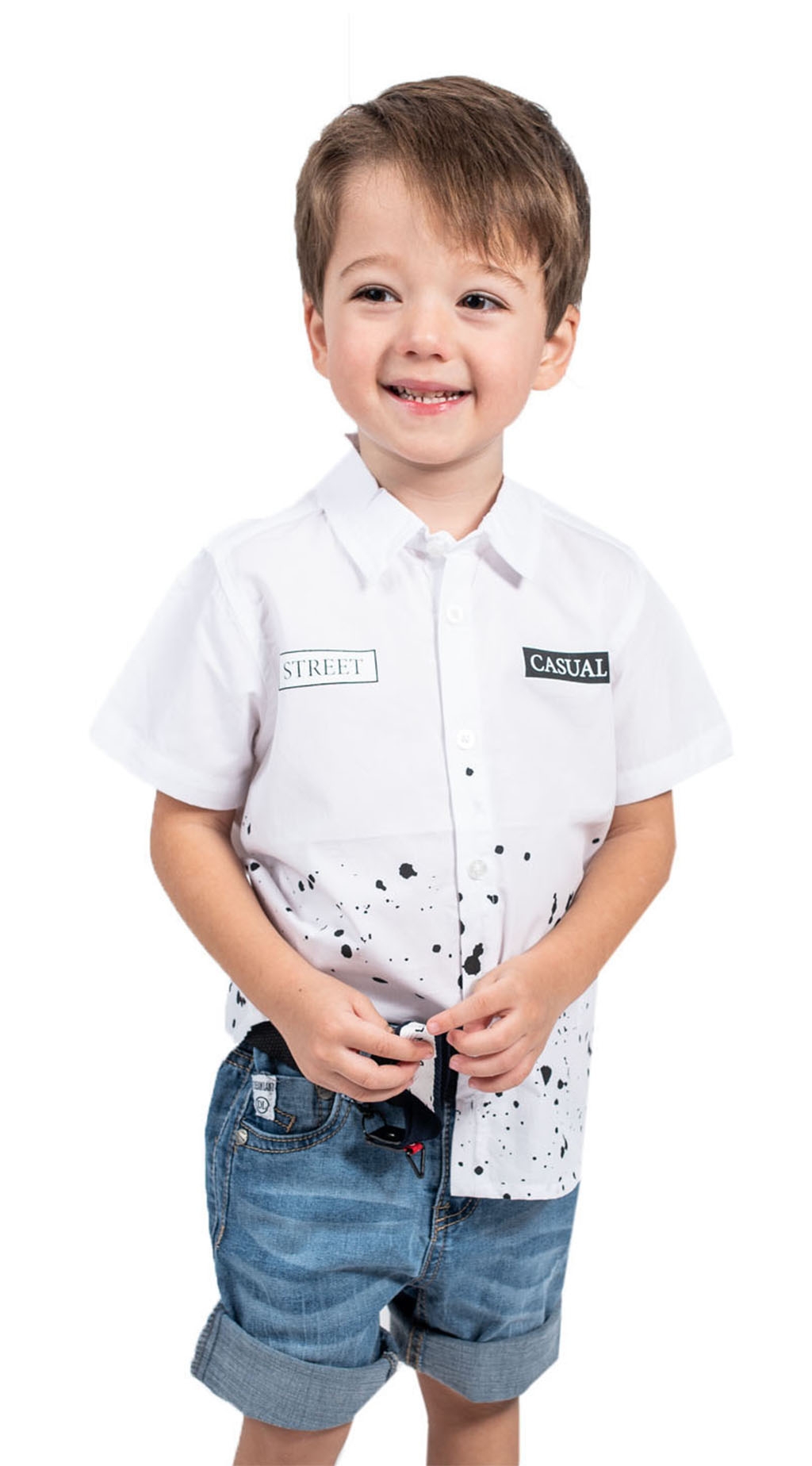 Риза къс ръкав момче