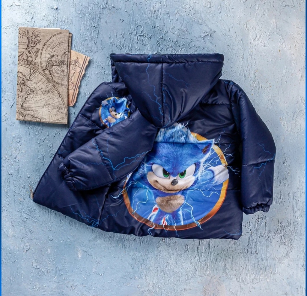 Детско яке момче Sonic,тъмно син цвят
