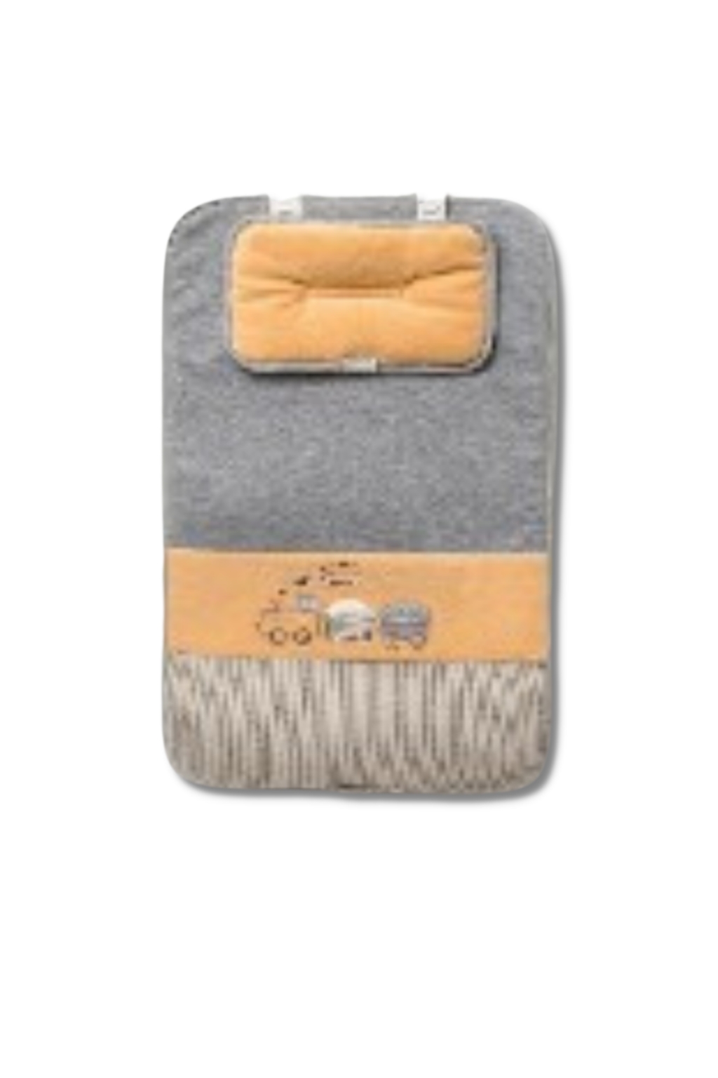 Бебешка постелка за повиване, сив цвят