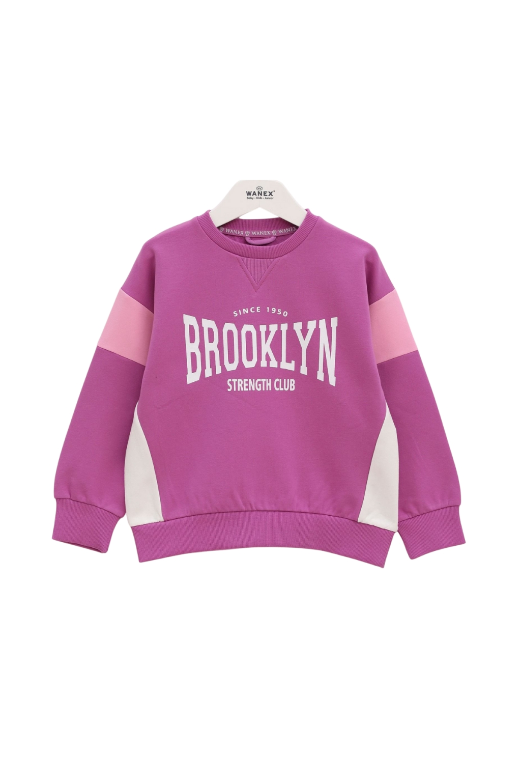 Детска блуза момиче с дълъг ръкав, лилав цвят