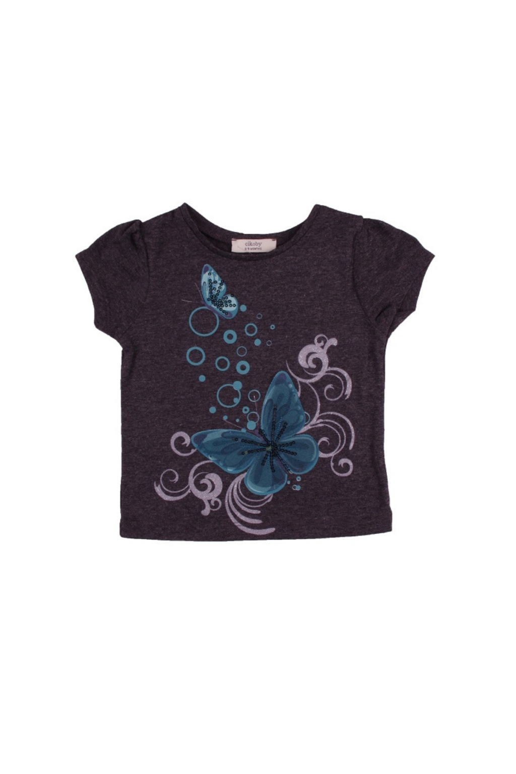 Тениска момиче с пеперуда