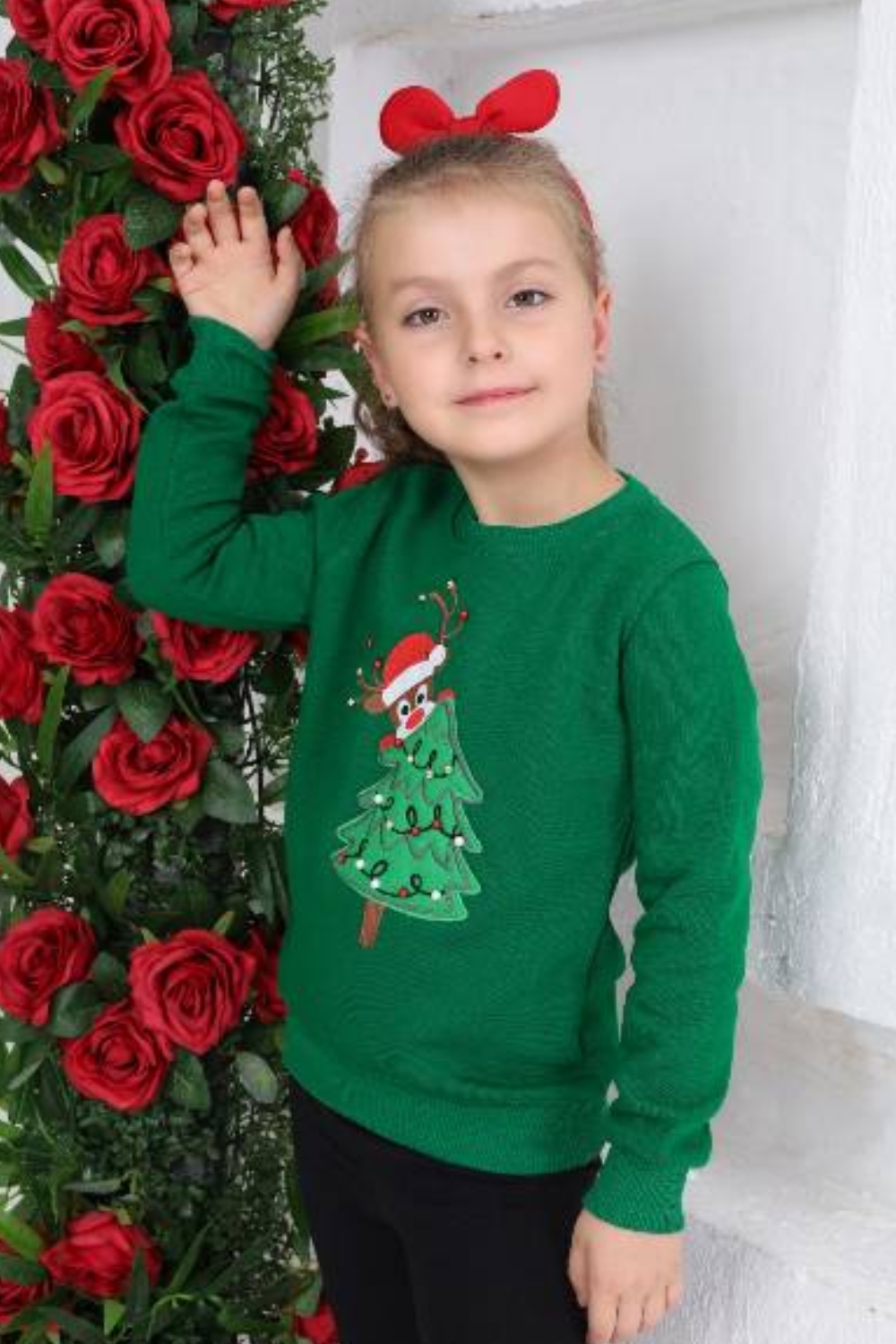 Блуза момиче дълъг ръкав Коледа