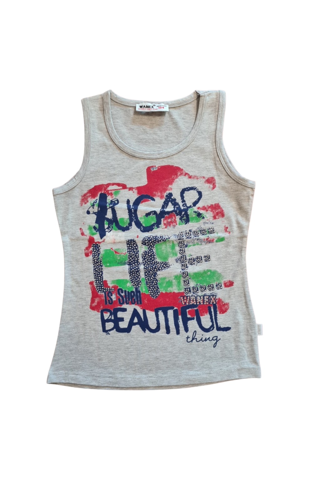 Детски потник момиче, сив цвят