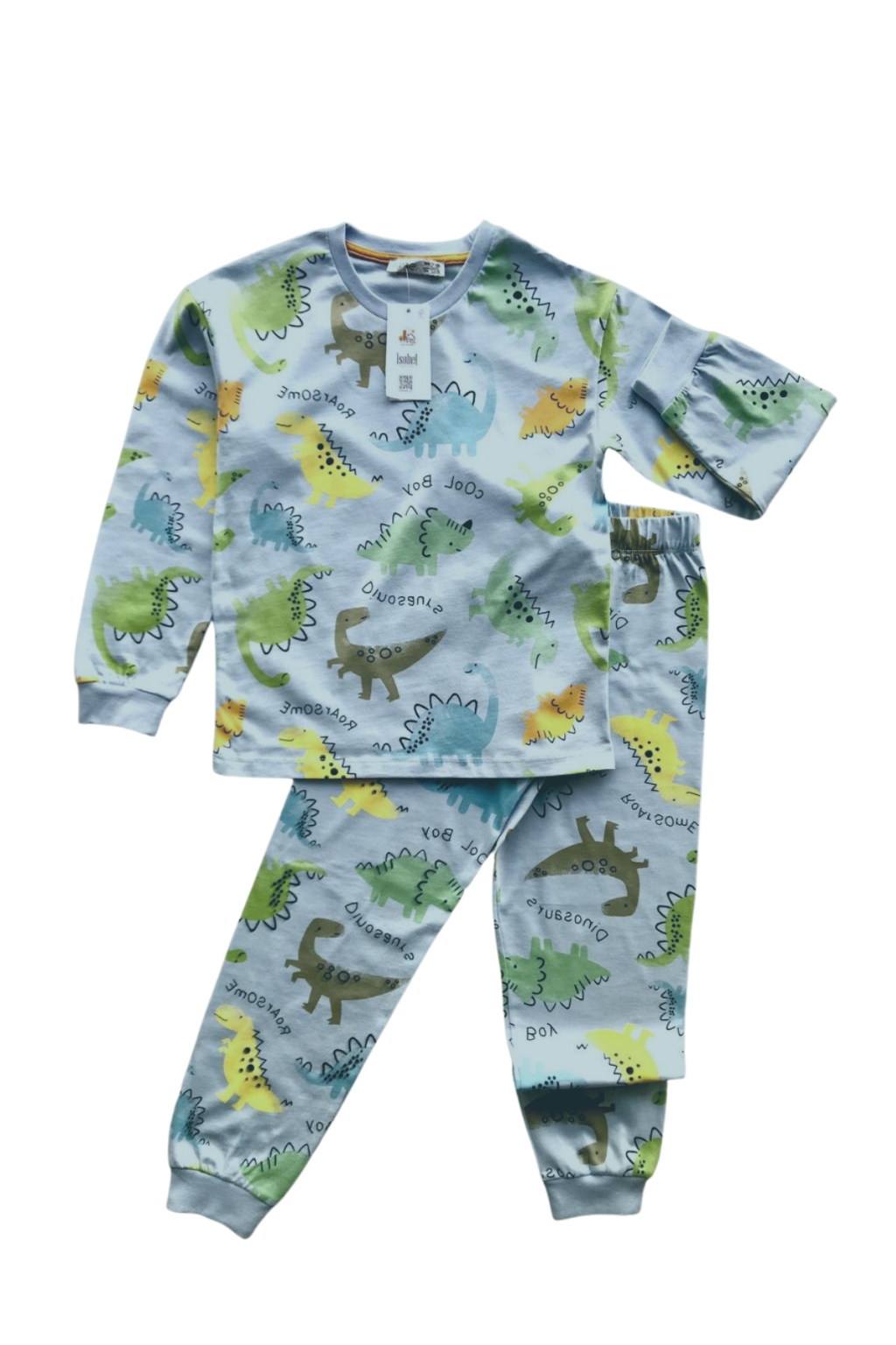 Детска пижама за момче с дълъг ръкав,син цвят