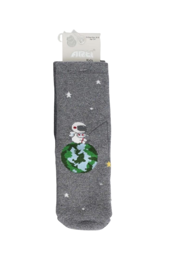 Детски чорапи за момче вата ,сив цвят