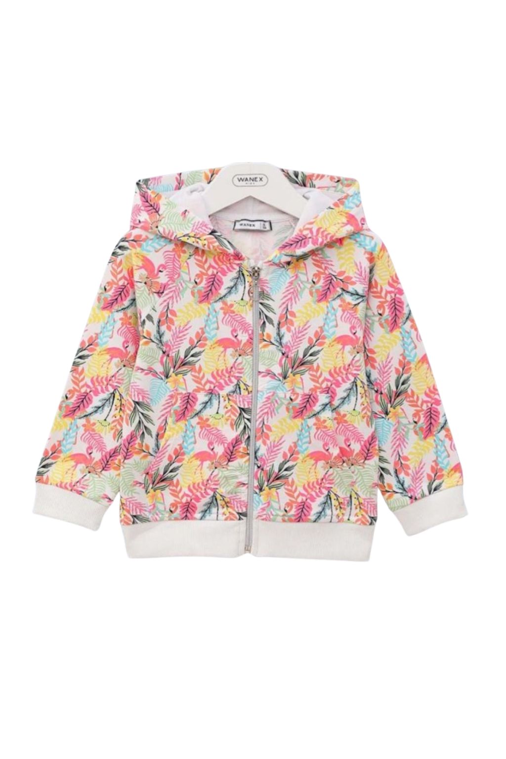 Детски суитшърт момиче, шарен цвят